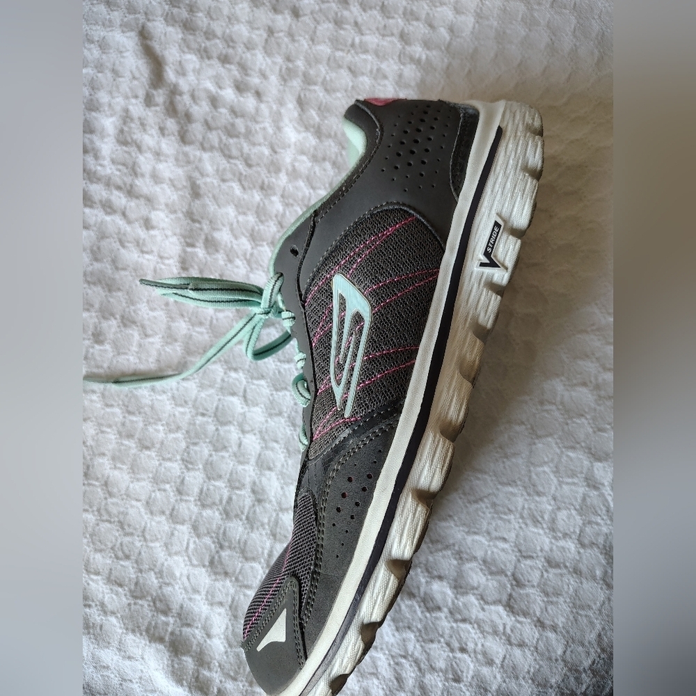 Skechers Go Wallk 2 Flash Women's Gray and Pink Athletic Shoes Size 11 - Picture 9 of 10